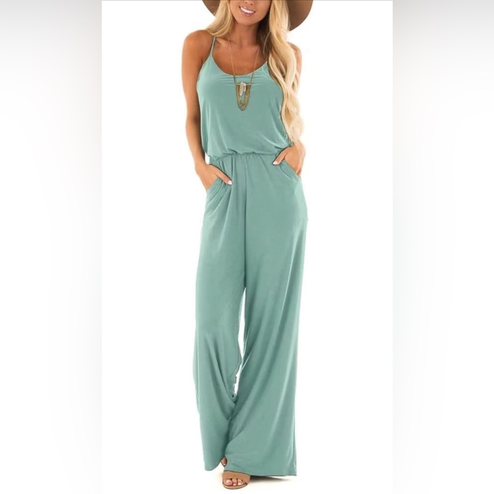 Lacozy Womens Jumpsuit Blue/Green